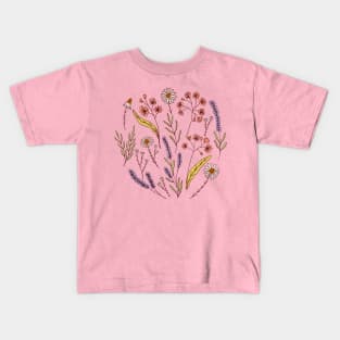 Bedtime tea calming herbs in pink Kids T-Shirt